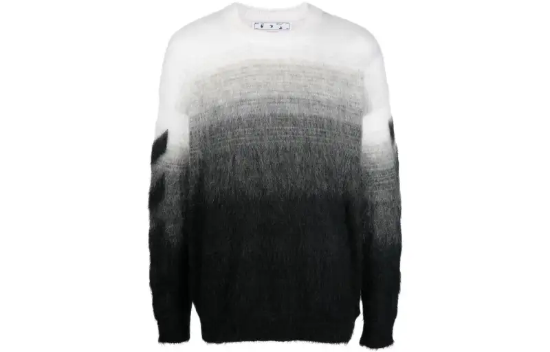 OFF WHITE Diag Arrow Brushed Knit Crewneck