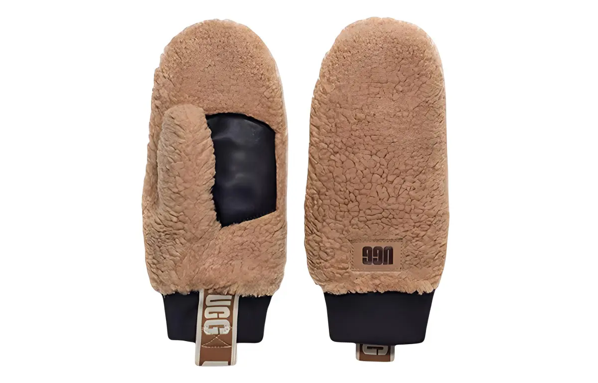 UGG Knit Gloves Women's Brown