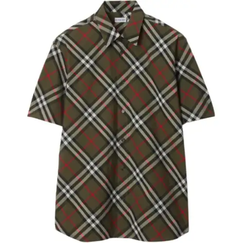 Burberry Short Sleeved Checked Shirt