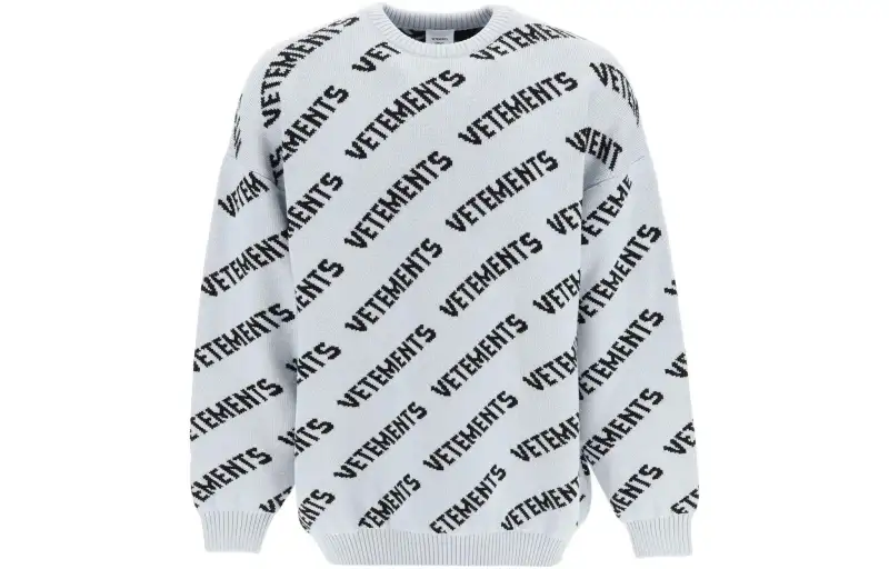 Vetements Sweaters Men's Gray Crew Neck Other