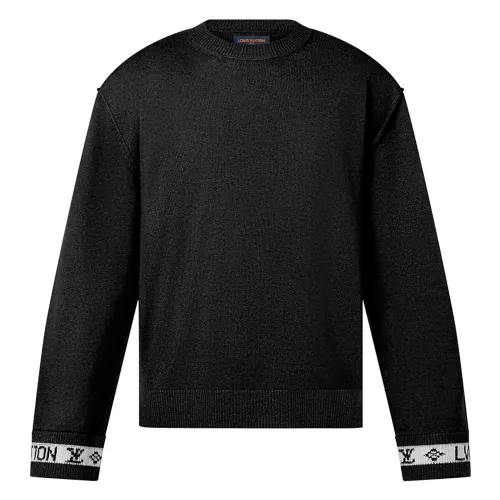 LOUIS VUITTON SS23 Cashmere Sweater Men's Black
