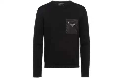 Prada pocket-detail wool jumper