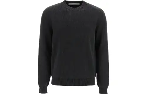 Golden Goose Sweaters Men's Gray Crew Neck Moderate Straight Fit