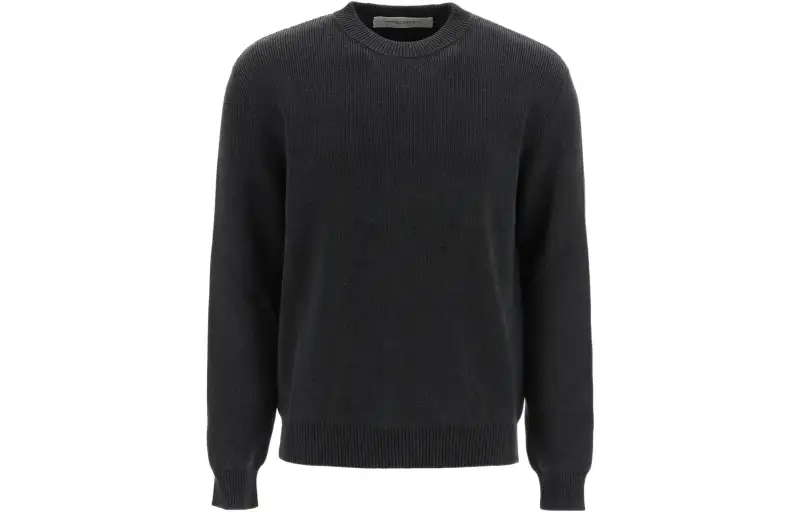 Golden Goose Sweaters Men's Gray Crew Neck Moderate Straight Fit