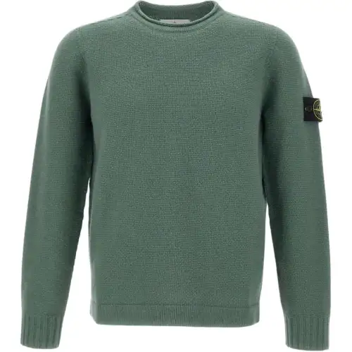Stone Island Compass-motif knit jumper