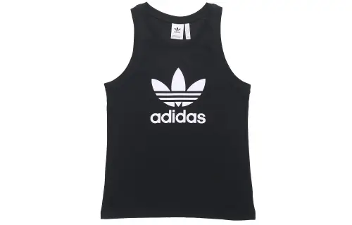 Adidas Originals Clover Short Sleeved Tank Top Japan Version Men's Black