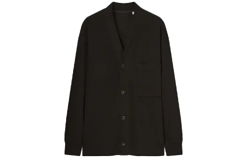 UNIQLO Knitwear Men's Black V Neck Moderate Other