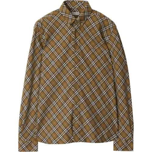 Burberry Vintage Check Logo Embroidered Shirt