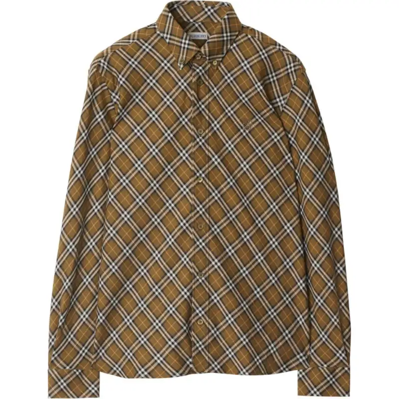 Burberry Vintage Check Logo Embroidered Shirt