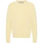 GUCCI Sweaters Men's Yellow Crew Neck Moderate Other