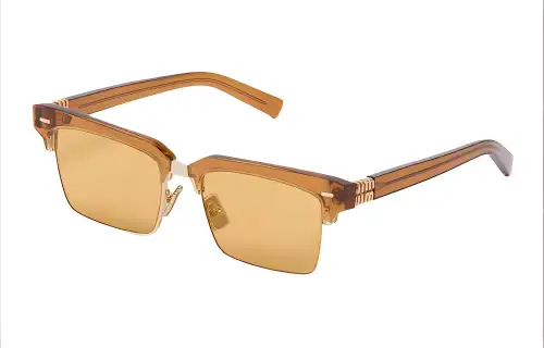 MIU MIU Translucent Clubmaster-frame Sunglasses
