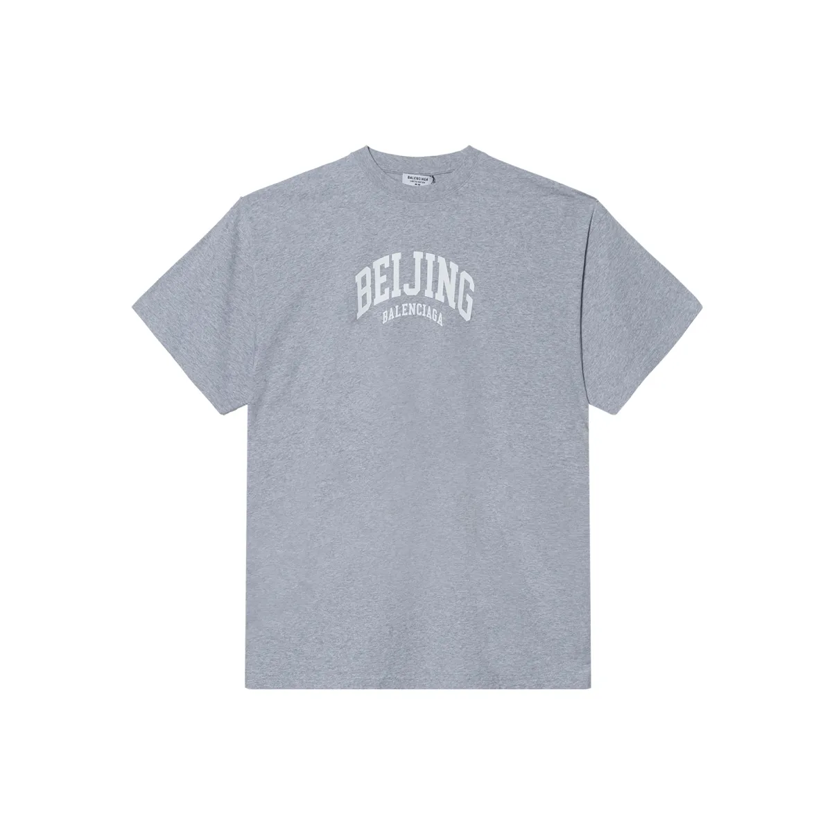 Balenciaga City Collection T Shirt Loose Fit Unisex Gray