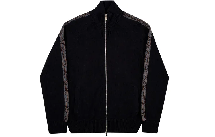 DIOR Knit Oblique Jacquard Zip Up