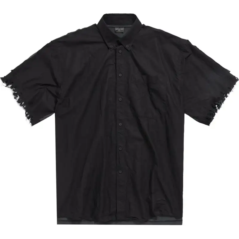Balenciaga Graphic print Frayed Shirt
