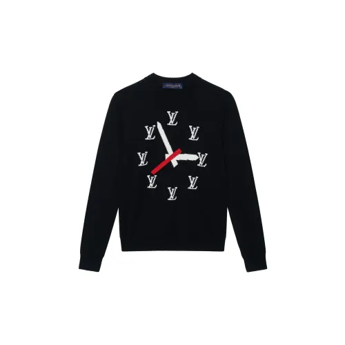 LOUIS VUITTON Clock Instarsia Pullover