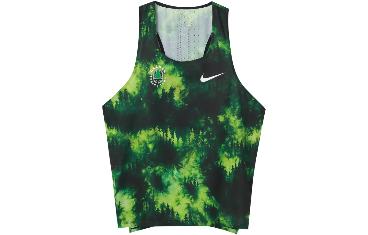 Nike Tank Tops Men's Green Crew Neck Thin Straight Fit