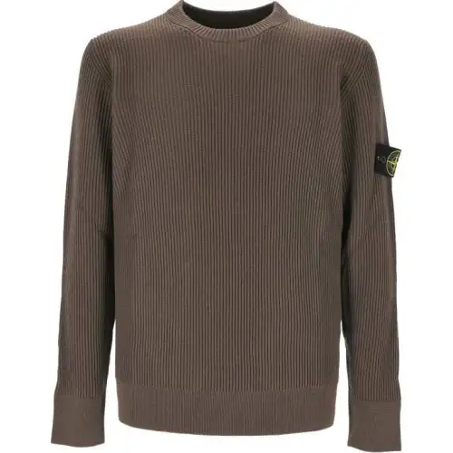 STONE ISLAND Logo Patch Crewneck Jumper
