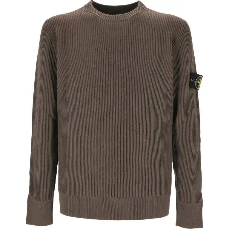 STONE ISLAND Logo Patch Crewneck Jumper
