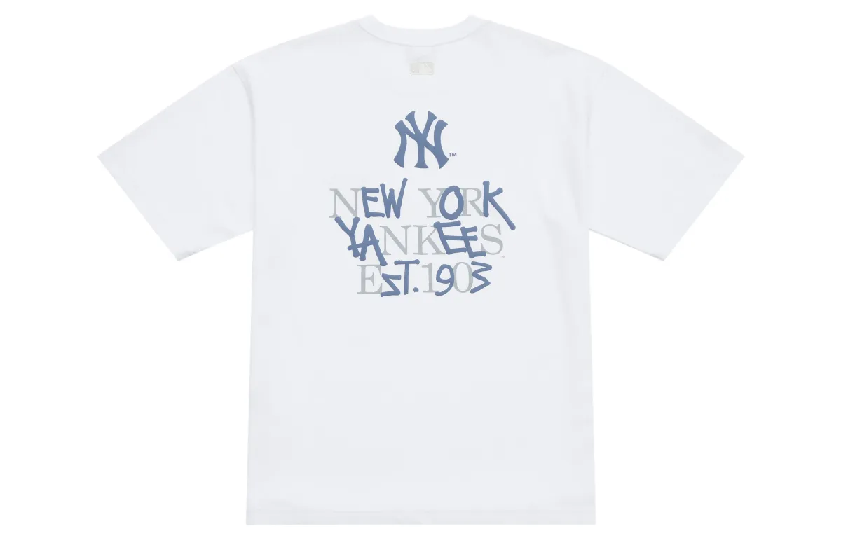 MLB New York Yankees Basic Collection SS25 T Shirt Unisex White