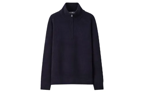 UNIQLO Cashmere Sweater Men's Navy Blue