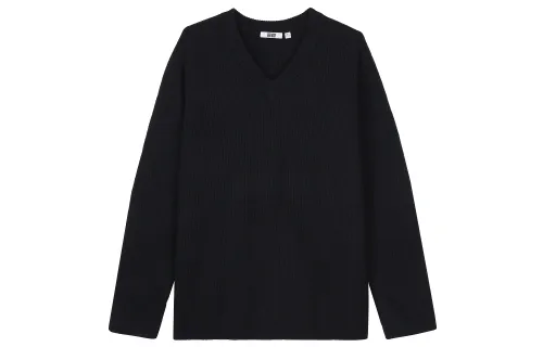 UNIQLO Sweaters Men's Black V Neck Moderate Other