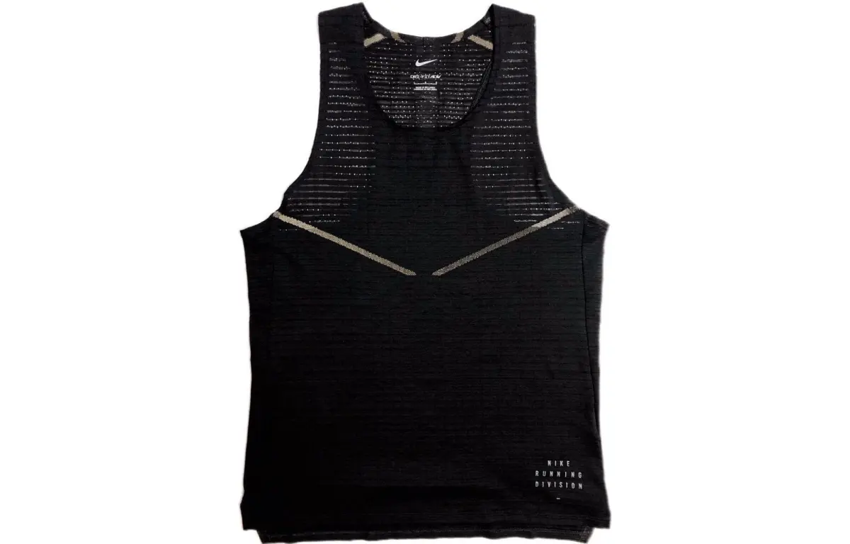 Nike Tank Tops Men's Black Crew Neck Moderate Straight Fit