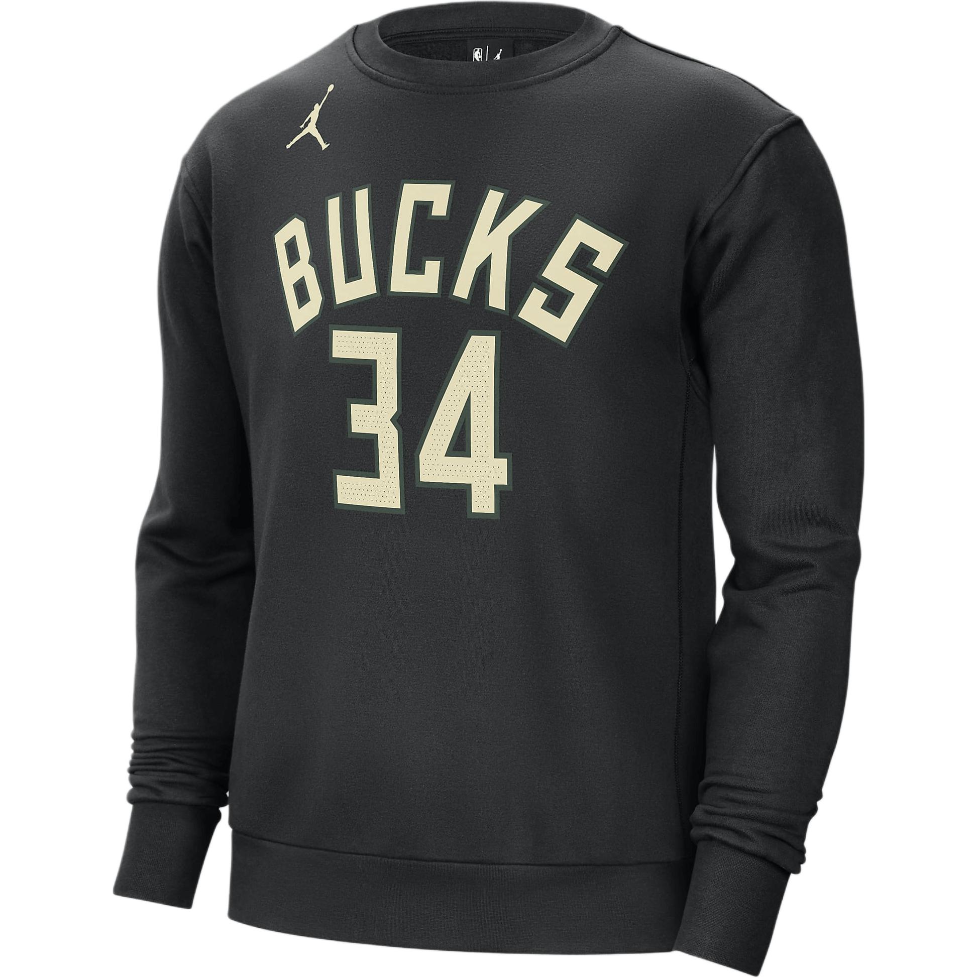 Jordan Nba Milwaukee Bucks Giannis Antetokounpo Fleece Loose Fit Sweatshirt