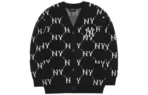 MLB Sweaters Unisex Black Crew Neck Moderate