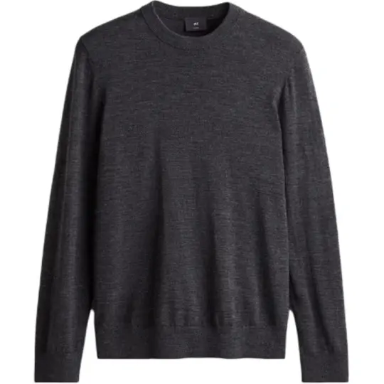 H&M Sweaters Men's Dark Gray Crew Neck Moderate Other