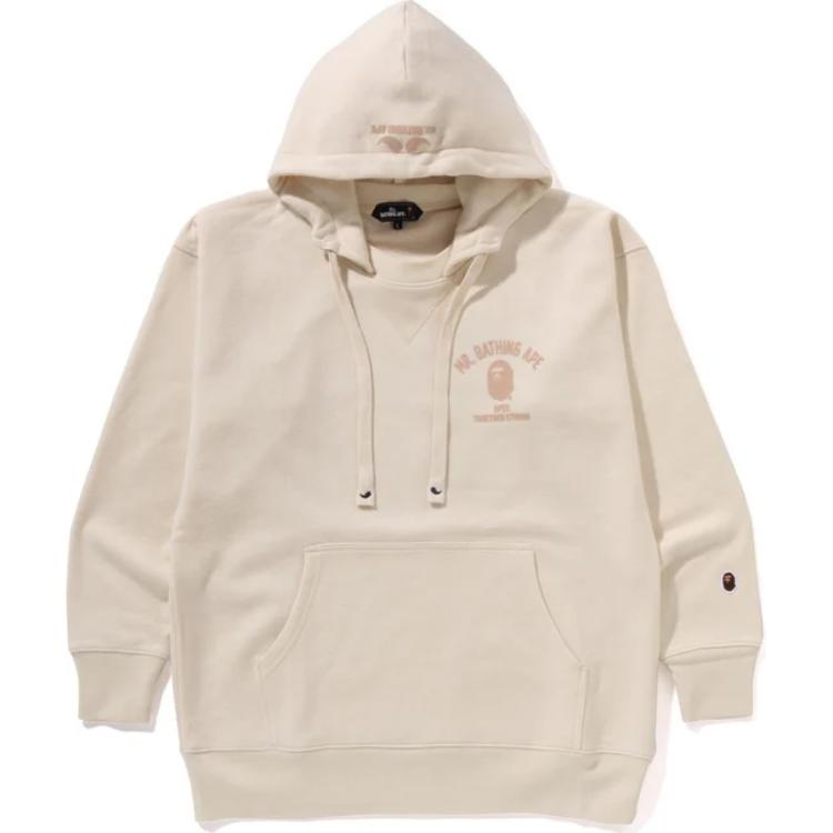 Худи A BATHING APE с логотипом (бежевое)