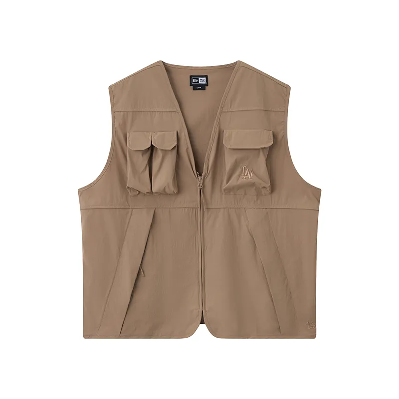 New Era X MLB Tank Tops Unisex Brown V-neck Moderate Other