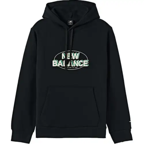New Balance Sweatshirts Men's Black Hooded Moderate Regular
