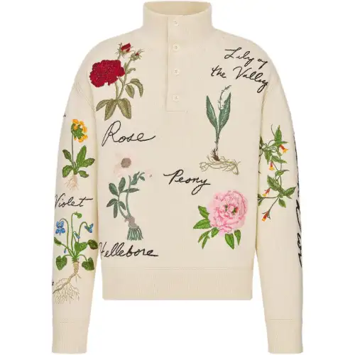 DIOR Sweaters Men's White Turtleneck Moderate Other