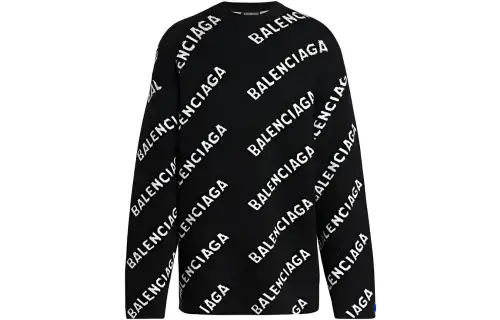 Balenciaga Sweater Loose Fit Men's Black