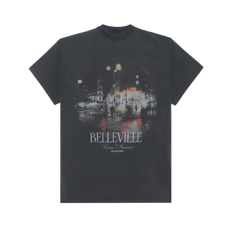 Balenciaga FW24 T Shirt Loose Fit Unisex Black