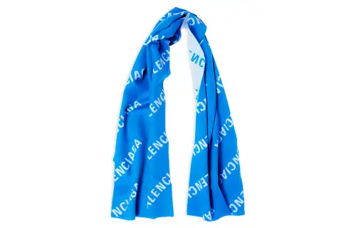 Balenciaga All-Over Logo Scarf