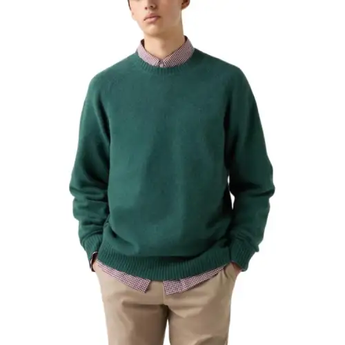 UNIQLO Sweaters Unisex Green Crew Neck Moderate Other