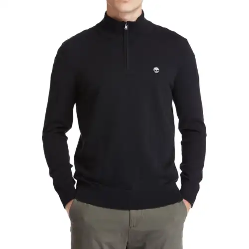 Timberland Sweaters Men's Black Stand Collar Moderate