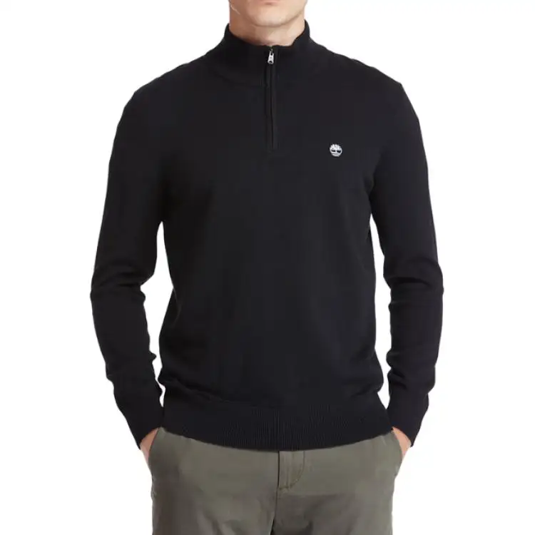 Timberland Sweaters Men's Black Stand Collar Moderate