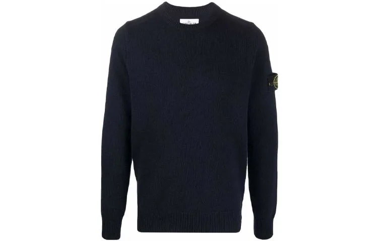 STONE ISLAND Sweaters Men's Black Crew Neck Moderate Other