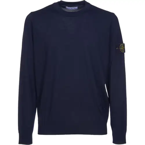 STONE ISLAND Logo Patch Crewneck Jumper