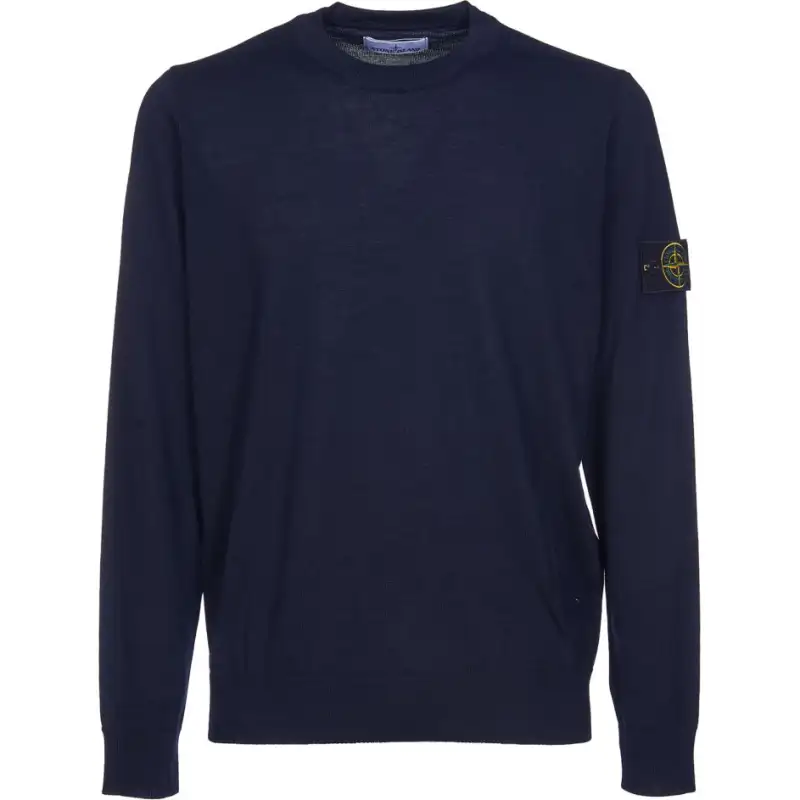 STONE ISLAND Logo Patch Crewneck Jumper