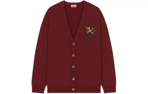 KENZO Logo Embroidered Buttoned Cardigan