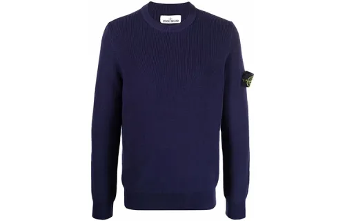 STONE ISLAND Sweaters Men's Blue Crew Neck Moderate Other