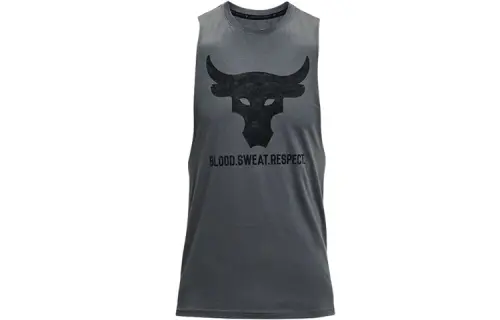Under Armour Tank Tops Men's Dark Gray Crew Neck Moderate Other