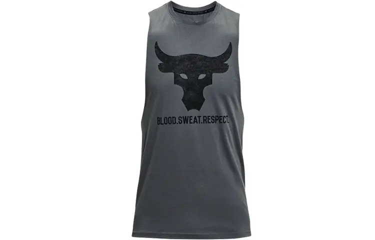 Under Armour Tank Tops Men's Dark Gray Crew Neck Moderate Other