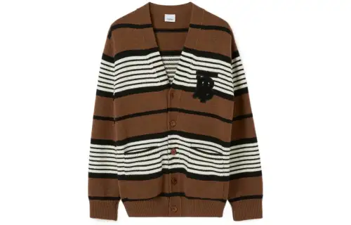 Burberry Long Sleeve Striped Cardigan