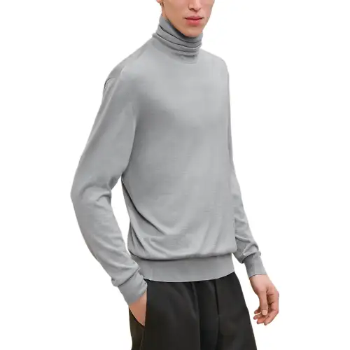 HERMES Sweaters Men's Gray Turtleneck Moderate Other