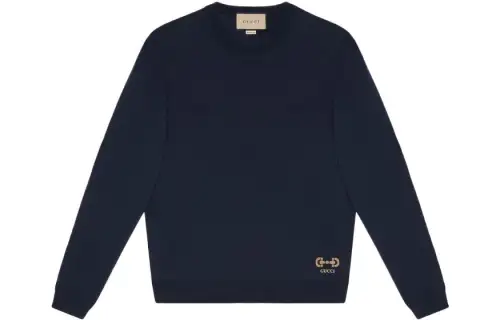GUCCI Logo Embroidered Crewneck Sweater
