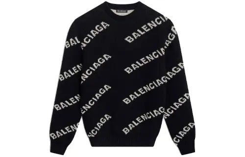 logo-intarsia sweater